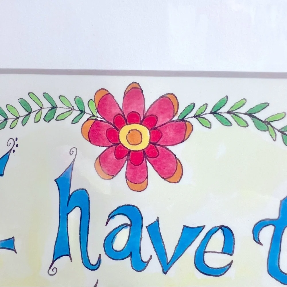 NWOT Whimsical Creative Wall Art Print